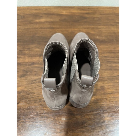 Nurture Womens Bootie 9.5 M Cadell Chelsea Ankle‎ Brown Leather Platform Pull On - Picture 10 of 11